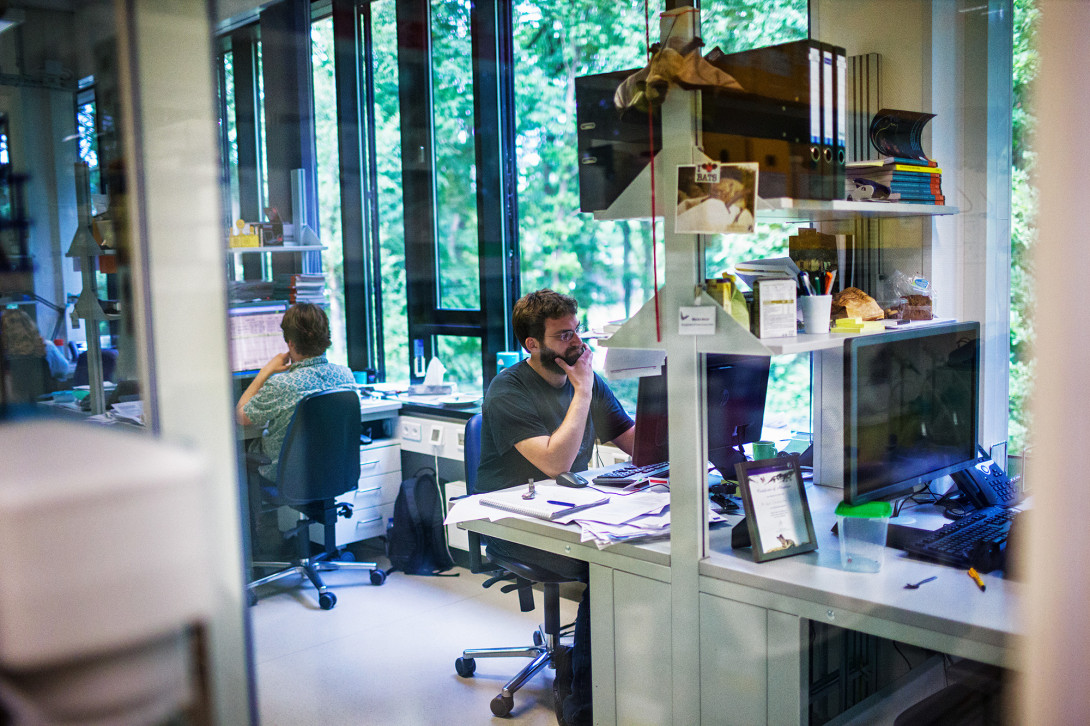 Lab office corridor